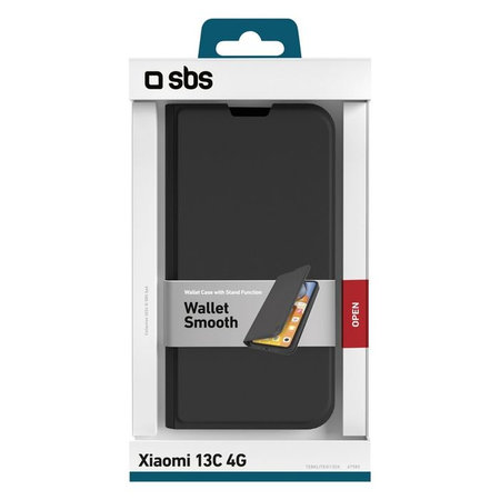 SBS - Puzdro Book Wallet Lite pre Xiaomi Redmi 13C, čierna