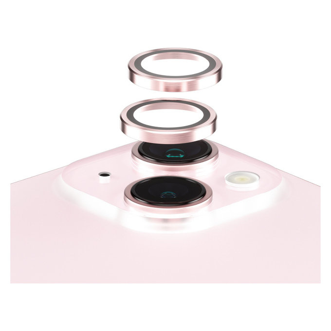 Ochranný kryt objektívu Hoops pre iPhone 15/15 Plus, Ružová, PanzerGlass