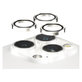 Ochranný kryt objektívu Hoops pre iPhone 15 Pro/15 Pro Max, White Metal, PanzerGlass