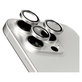 Ochranný kryt objektívu Hoops pre iPhone 15 Pro/15 Pro Max, White Titanium, PanzerGlass