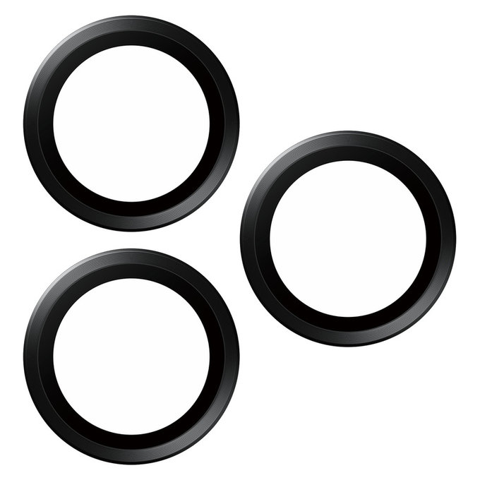 Ochranný kryt objektívu Hoops pre iPhone 15 Pro/15 Pro Max, Black Titanium, PanzerGlass