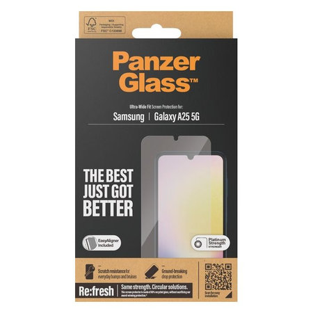 PanzerGlass - Tvrdené sklo Re:fresh UWF s aplikátorom pre Samsung Galaxy A25 5G, čierna