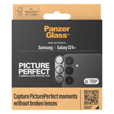 PanzerGlass - Ochranný Kryt Objektívu Fotoaparátu PicturePerfect pre Samsung Galaxy S24+, čierna
