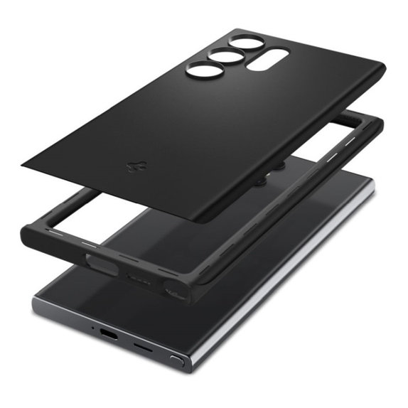 Spigen - Puzdro Thin Fit pre Samsung Galaxy S24 Ultra, čierna