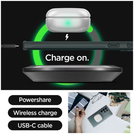 Spigen - Puzdro Thin Fit pre Samsung Galaxy S24 Ultra, Abyss Green