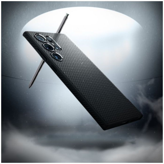 Spigen - Puzdro Liquid Air pre Samsung Galaxy S24 Ultra, Matte Black