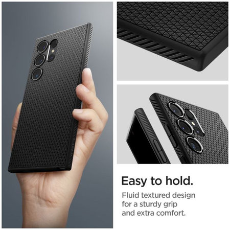 Spigen - Puzdro Liquid Air pre Samsung Galaxy S24 Ultra, Matte Black