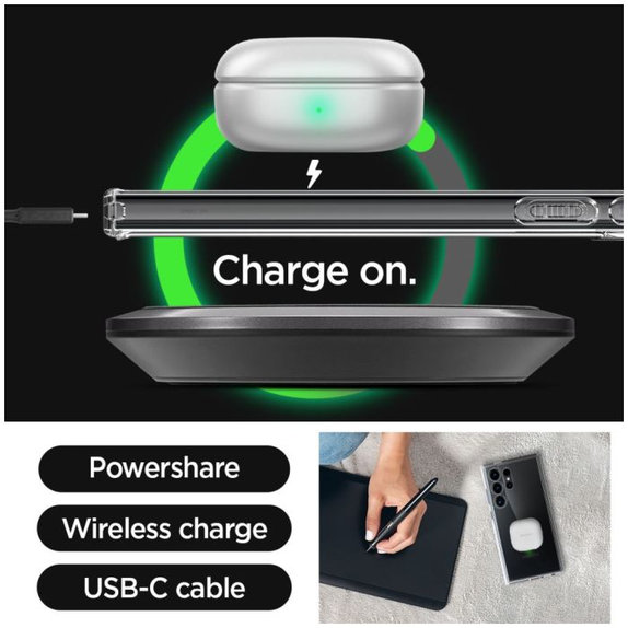 Spigen - Puzdro Ultra Hybrid pre Samsung Galaxy S24 Ultra, transparentná
