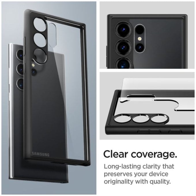 Spigen - Puzdro Ultra Hybrid pre Samsung Galaxy S24 Ultra, Matte Black