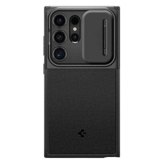 Spigen - Puzdro Optik Armor pre Samsung Galaxy S24 Ultra, čierna