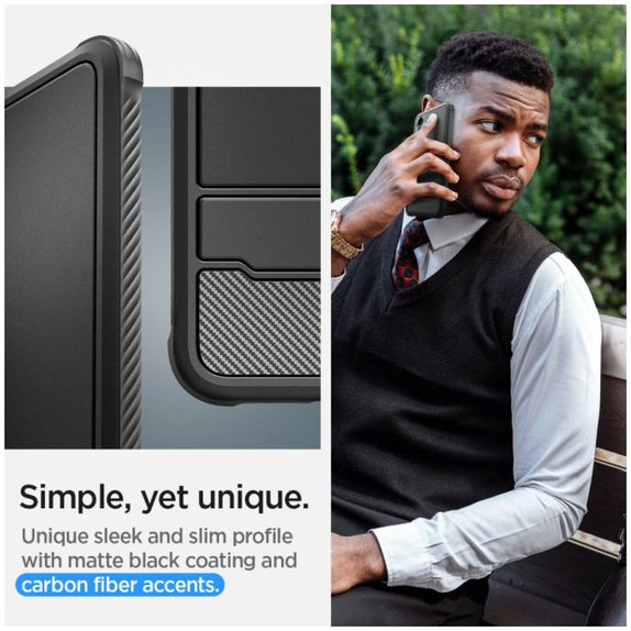 Spigen - Puzdro Rugged Armor pre Samsung Galaxy S24+, Matte Black