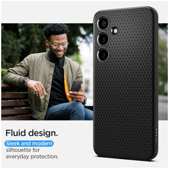 Spigen - Puzdro Liquid Air pre Samsung Galaxy S24+, Matte Black