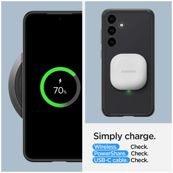 Spigen - Puzdro Ultra Hybrid pre Samsung Galaxy S24+, Frost Black