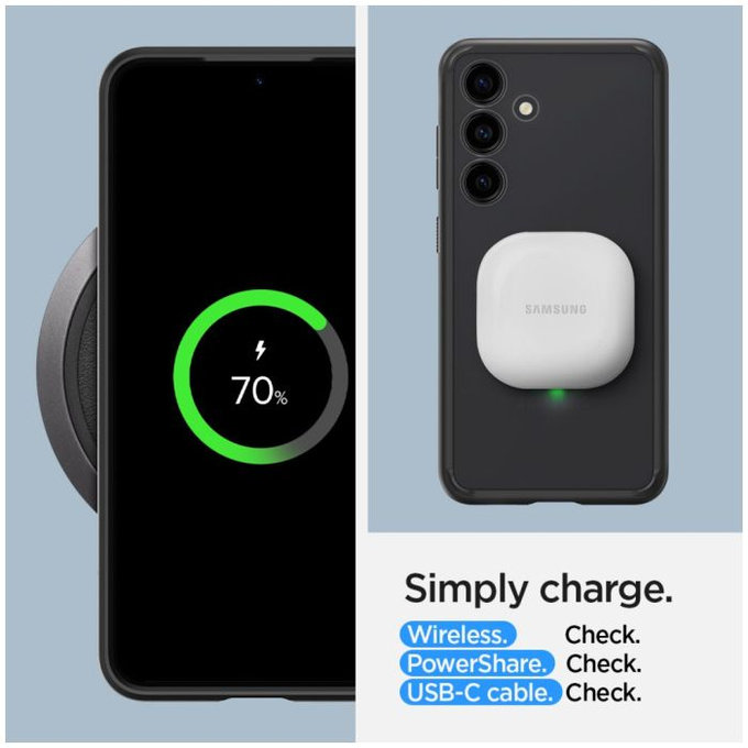 Spigen - Puzdro Ultra Hybrid pre Samsung Galaxy S24+, Frost Black