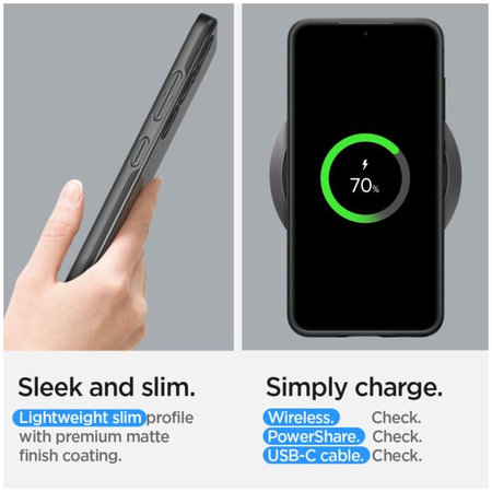 Spigen - Puzdro Thin Fit pre Samsung Galaxy S24, čierna