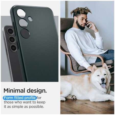 Spigen - Puzdro Thin Fit pre Samsung Galaxy S24, Abyss Green