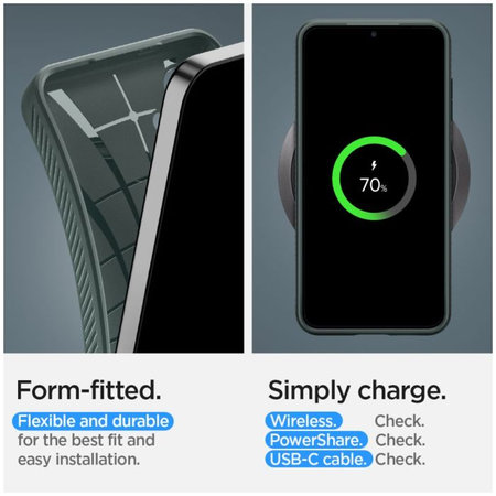 Spigen - Puzdro Liquid Air pre Samsung Galaxy S24, Abyss Green