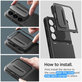 Spigen - Puzdro Optik Armor pre Samsung Galaxy S24, čierna