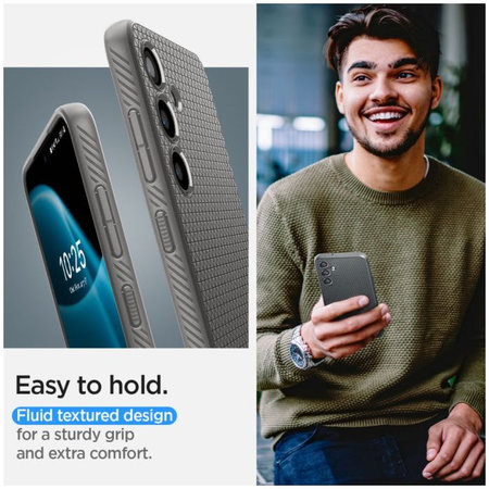 Spigen - Puzdro Liquid Air pre Samsung Galaxy S24, Granite Grey