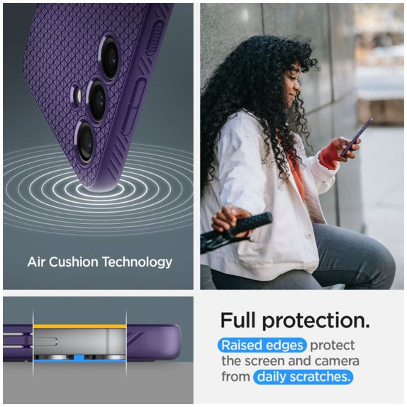 Spigen - Puzdro Liquid Air pre Samsung Galaxy S24, Deep Purple