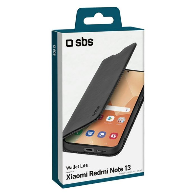 SBS - Puzdro Book Wallet Lite pre Xiaomi Redmi Note 13, čierna