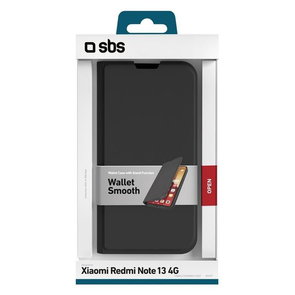 SBS - Puzdro Book Wallet Lite pre Xiaomi Redmi Note 13 4G, čierna