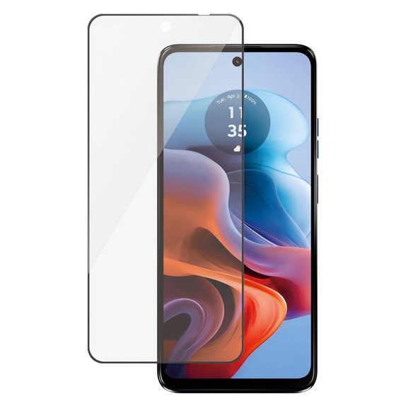Tvrdené sklo UWF pre Motorola Moto G34, Čierna, PanzerGlass