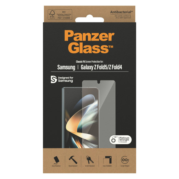 Tvrdené sklo AB pre Samsung Galaxy Z Fold5/Z Fold4, Číra, PanzerGlass