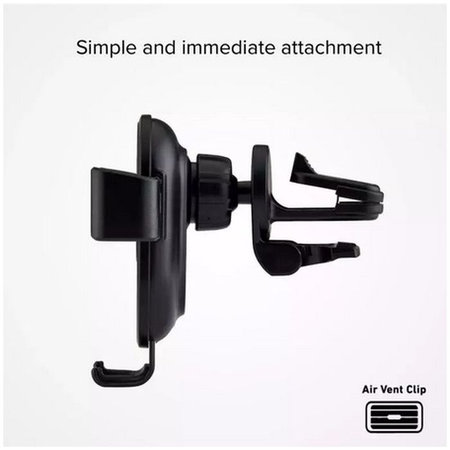 SBS - Držiak do auta Gravity s bezdrôtovým nabíjaním, 10W, čierna