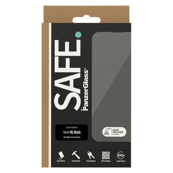 Tvrdené sklo UWF pre Honor 90, Čierna, SAFE by PanzerGlass