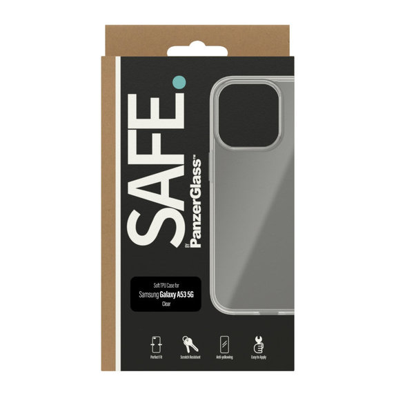 Puzdro TPU pre Samsung Galaxy A53 5G, Transparentná, SAFE by PanzerGlass