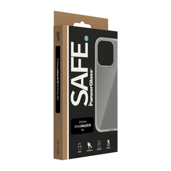 Puzdro TPU pre Samsung Galaxy A53 5G, Transparentná, SAFE by PanzerGlass