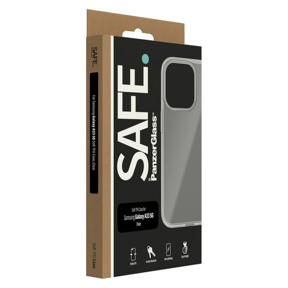 Puzdro TPU pre Samsung Galaxy A33 5G, Transparentná, SAFE by PanzerGlass