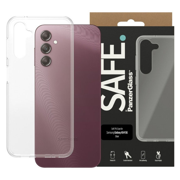 Puzdro TPU pre Samsung Galaxy A14/A14 5G, Transparentná, SAFE by PanzerGlass