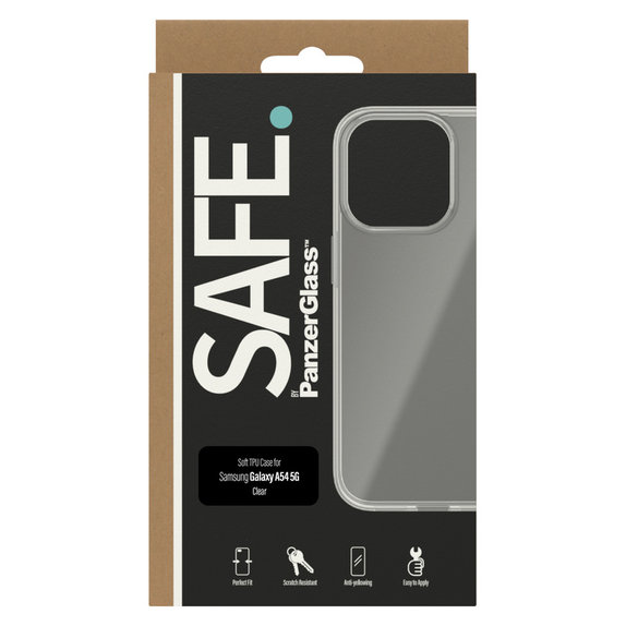Puzdro TPU pre Samsung Galaxy A54 5G, Transparentná, SAFE by PanzerGlass