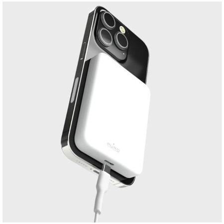 PURO - MagSafe PowerBank 4200 mAh 5W, USB-C, biela