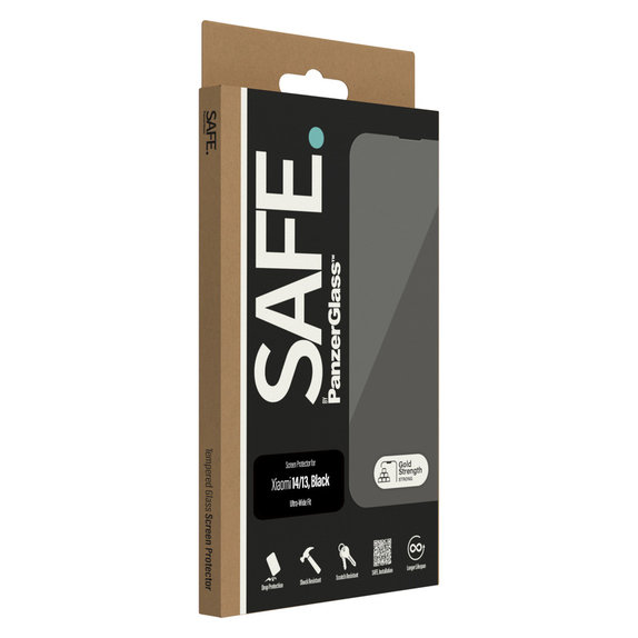 Tvrdené sklo UWF pre Xiaomi 14/13, Čierna, SAFE by PanzerGlass