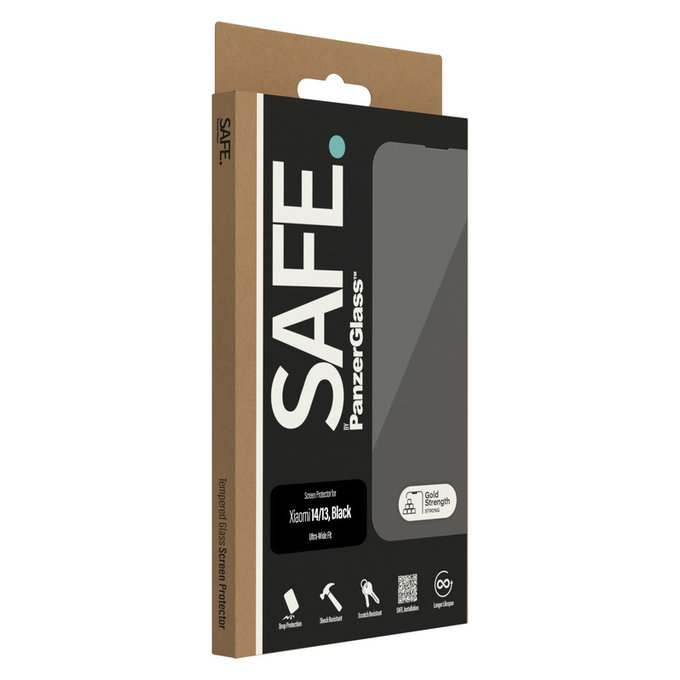 Tvrdené sklo UWF pre Xiaomi 14/13, Čierna, SAFE by PanzerGlass