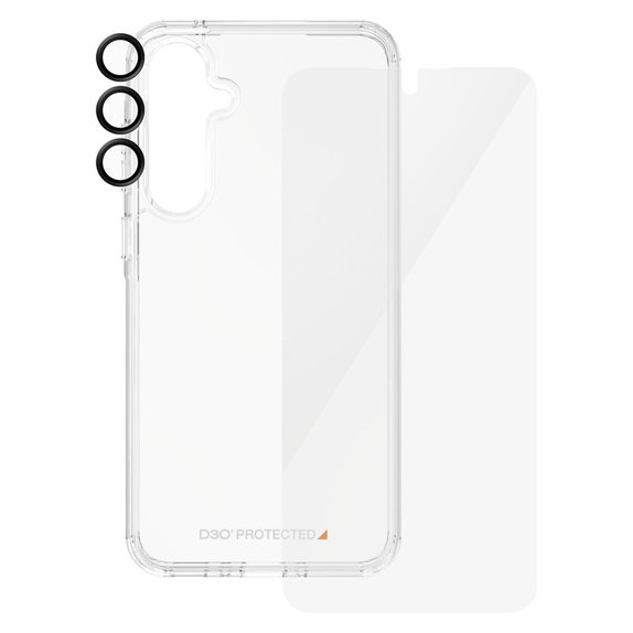 Bundle Hoops + Tvrdené sklo UWF + Hard Case D3O pre Samsung Galaxy A55 5G, PanzerGlass