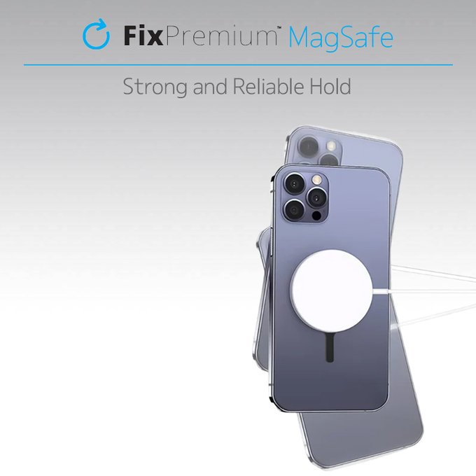 FixPremium - Magnet pre MagSafe Pro, strieborná