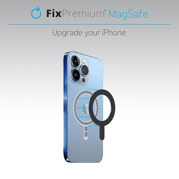 FixPremium - Magnet pre MagSafe Ultra, strieborná