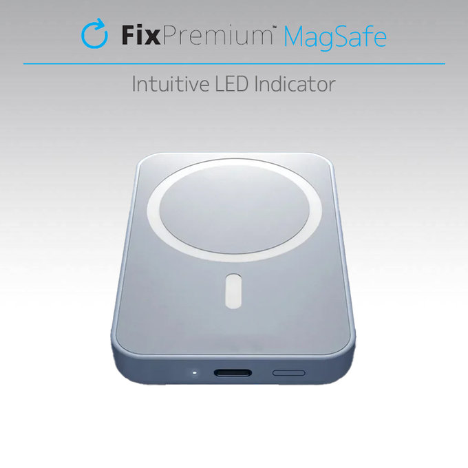 FixPremium - MagSafe PowerBank 5000mAh, modrá