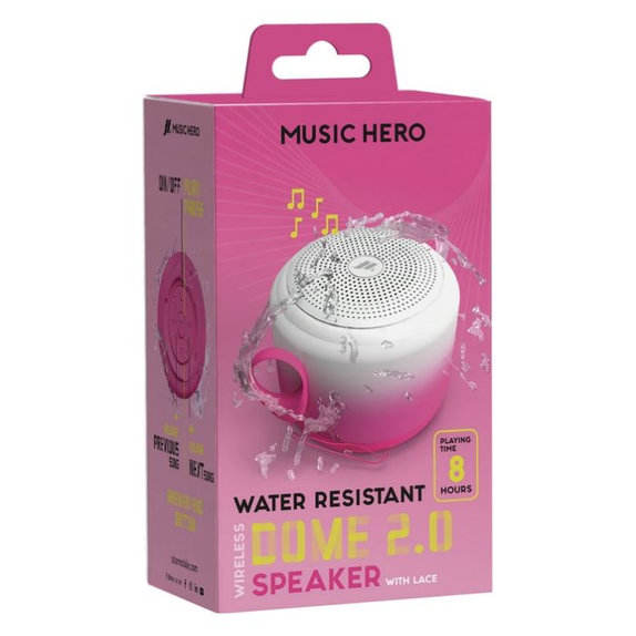 Music Hero - Bezdrôtový reproduktor DOME 2.0, 3 W, biela