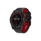 FixPremium - Dvojfarebný Silikónový Remienok pre Garmin (QuickFit 22mm), čierny