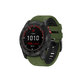 FixPremium - Dvojfarebný Silikónový Remienok pre Garmin (QuickFit 20mm), tmavozelený
