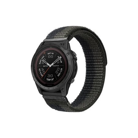 FixPremium - Nylonový Remienok pre Garmin (QuickFit 26mm), sivý