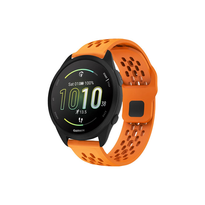 FixPremium - Univerzálny Silikónový Remienok pre Garmin (20mm), oranžový