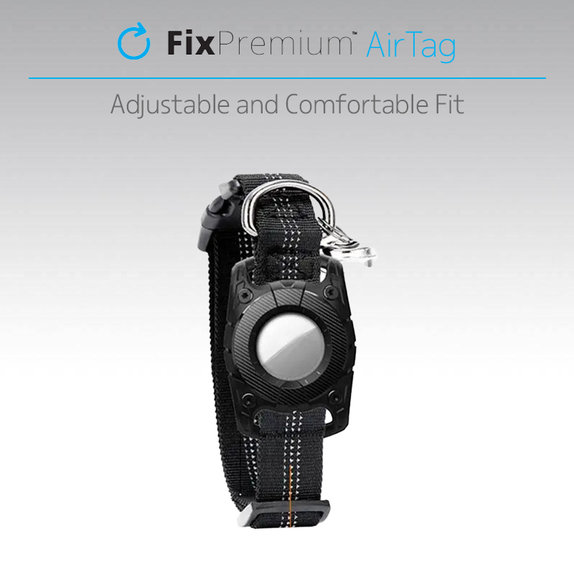 FixPremium - AirTag Obojok pre Psy a Mačky, zelená