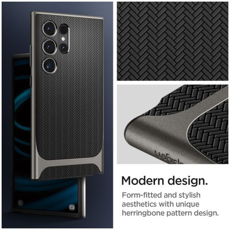 Spigen - Puzdro Neo Hybrid pre Samsung Galaxy S24 Ultra, Gunmetal