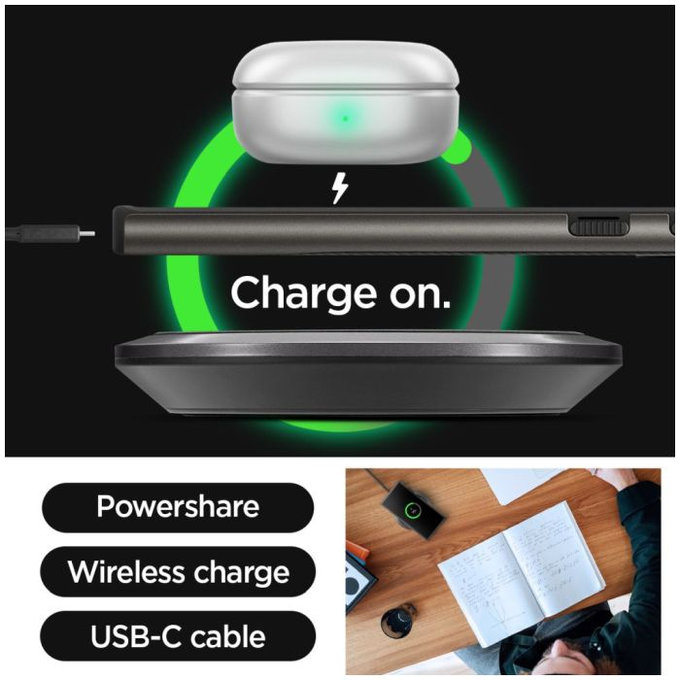 Spigen - Puzdro Neo Hybrid pre Samsung Galaxy S24 Ultra, Gunmetal